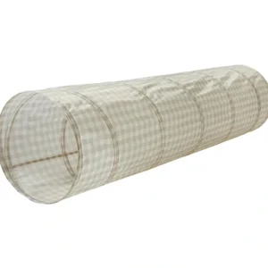 Gingham Beige Recycled Fabric Play Tunnel