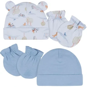 4 Piece Cap Mitten Set