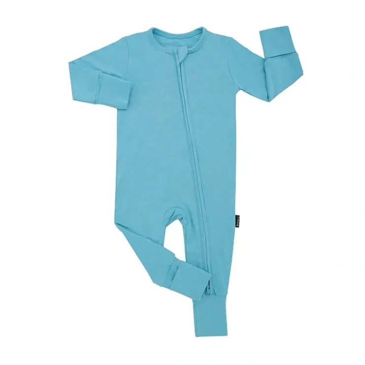 Sleeper with Fold-over Cuffs - Electric Blue