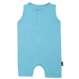 Sleeveless Shortall Romper - Electric Blue