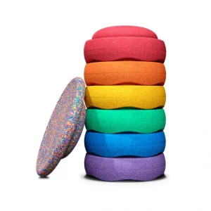 Stapelstein Rainbow Set - Classic with board