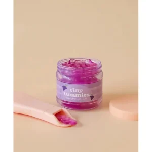 Tiny Harlow - Tiny Tummies Doll Food Jar and Spoon Set - Grape Jelly