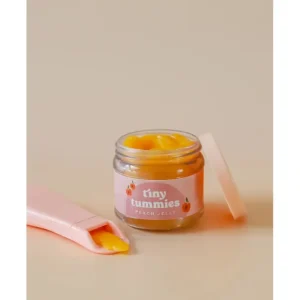 Tiny Harlow - Tiny Tummies Doll Food Jar and Spoon Set - Peach Jelly