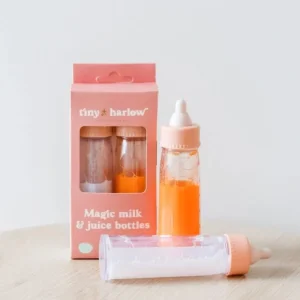 Tiny Harlow - Tiny Tummies Magic Milk and Juice Doll Bottle Set