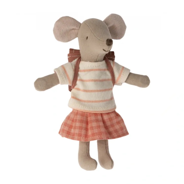 Tricycle Mouse, Big Sister - Coral